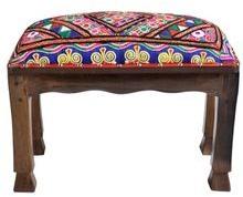 Wooden Upholstery Stool