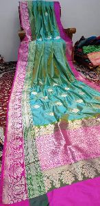 Banarasi handloom pure katan silk kadyal hand weaving sarees