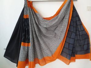 Soft Malmal cotton saree with blouse