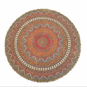 Yoga Mat Picnic throw round tapestry