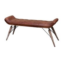 antique indigo bench Upholstered elegant bench