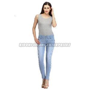 Ladies Designer Light Blue Denim Jeans