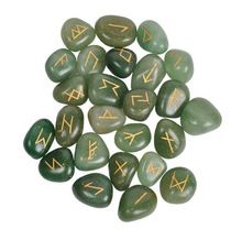 Green Aventruine. Rune Set