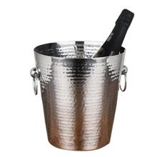 Stainless Steel Hammered Copper Plated Champagne and Wine Bucket
