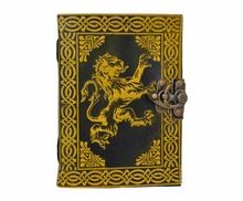 Lion handmade celtic Leather Journal Book
