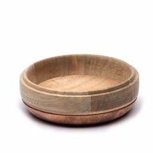 Wood Metal Cladded Bowl