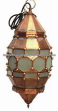 Copper finish Moroccon pendant lamp