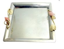 WEDDING RECTANGULAR METAL SERVICE TRAY