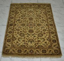 Indian Ethnically Hand knotted square Carpet