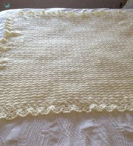 Handmade Cotton Hand Knitted Crochet Baby Blanket