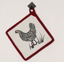 chicken printed pot holder