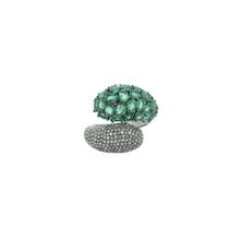Diamond Emerald Gemstone Ring