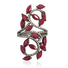 Ruby Gemstone Silver Ring