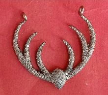 Pave Diamond Antler Charm Pendant