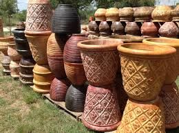 clay flower pots