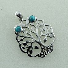 Tree Of Life Turquoise Stone Pendant