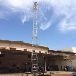 Aluminium Tiltable Telescopic Tower Ladder