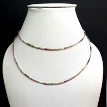 Tourmaline gemstone beaded necklace