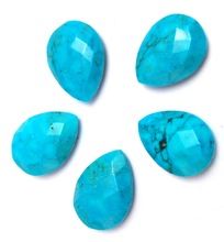 Turquoise Pear Faceted Loose Gemstone