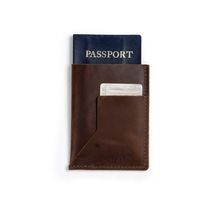 Passenger leather passport sleeve