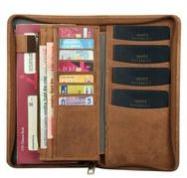 Zip Tan Travel Card Holder