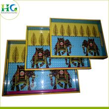 Wood Plastic Resin Serving Tray