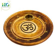 Wooden Round OM Incense Stick