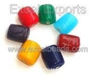 tube shaped glass beads