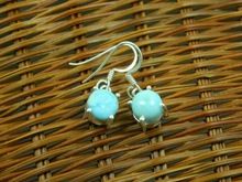 sterling larimar silver earrings