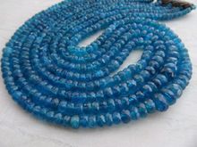 strand Faceted Rondelle Neon Apatite