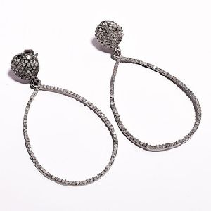 Victorian Jewellery Silver Dangle Earrings