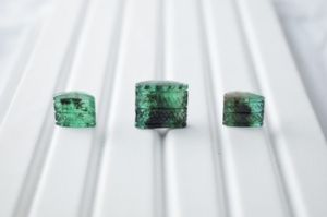 ct natural emerald fancy carving