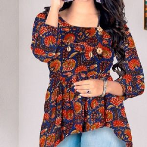 Printed Designer Rayon Top