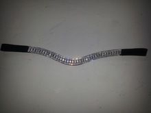 HORSE BLING BROWBAND WITH DOUBLE BRIDLE LOOP