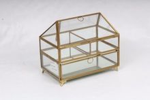 Hut shaped Glass Decor Racks