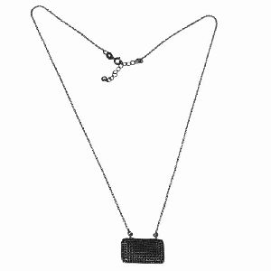 Black Spinel 925 Silver Necklace