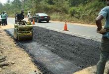 Road patch work