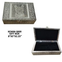 white metal silver Gift Box