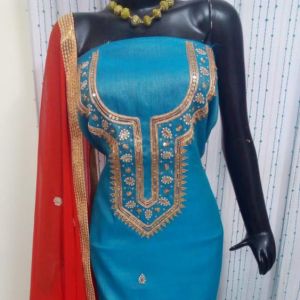 Zari Work Dress Material