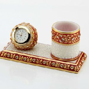 Hand Painted watch and penstand