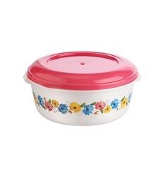 Round Plastic Food Container Foil Printed