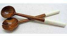 wood spoon and fork set