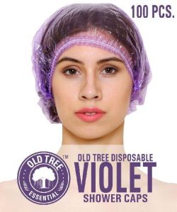 Voilet shower Cap