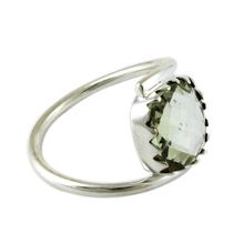 sterling silver gemstone ring