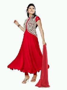 Red Georgette Suit Material
