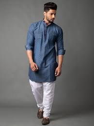 Mens Denim Kurta