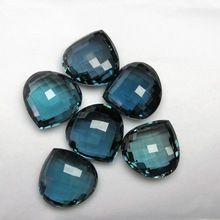 natural london blue topaz gemstone loose beads