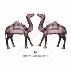 wooden decorative camel