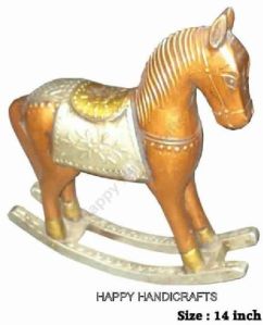 wooden rocking horse