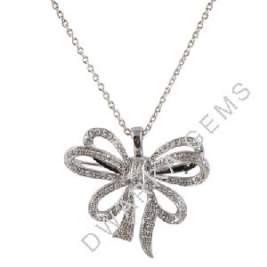 Other Views Sterling Silver Diamonds Pendant